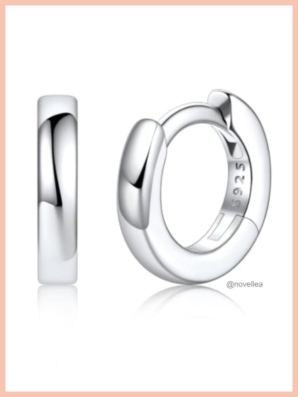 925 Sterling Silver Huggie Hoop Earrings Hypoallergenic Small Hoops